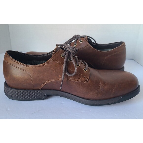 Timberland A1SNK Oxford Shoes Mens 9.5 Brown Leather Gore-Tex Waterproof Aerocor main image 4
